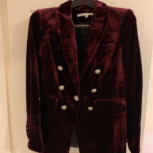 Veronica Beard Blazer Gaya Dickey Velvet Blazer Jacket and Pant - Picture 2 of 5